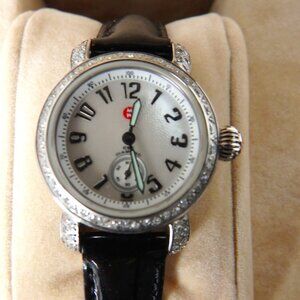 Michele CSX Petite Mother of Pearl dial with diamonds with 5 replacement bands